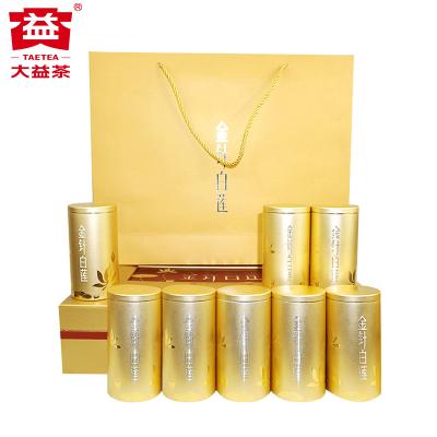 【大益茶】普洱茶熟茶宫廷臻品 金针白莲散茶(1301批)50g/罐