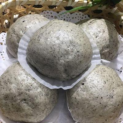 （周六曼谷市区配送）泰华国货手工黑芝麻馒头6个/袋 600g(หมั่นโถวรสงาดำ)