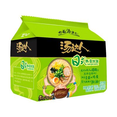 统一生活面 汤达人日式豚骨拉面125g*5袋 方便面泡面煮面五连包